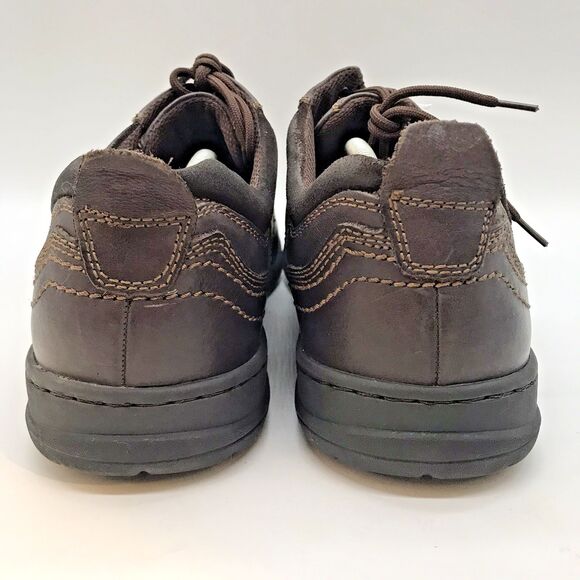 Dr. Scholl's Ames Derby Men's 13M Brown Leather Lace Up Work Casual Comfort Shoe - Picture 4 of 13